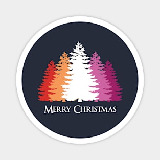 Multicolored Christmas trees Magnet